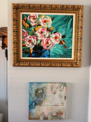 A floral painting in Heather’s collection