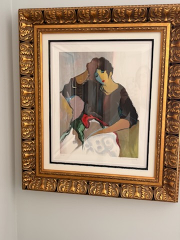 A framed painting supplied by Heather